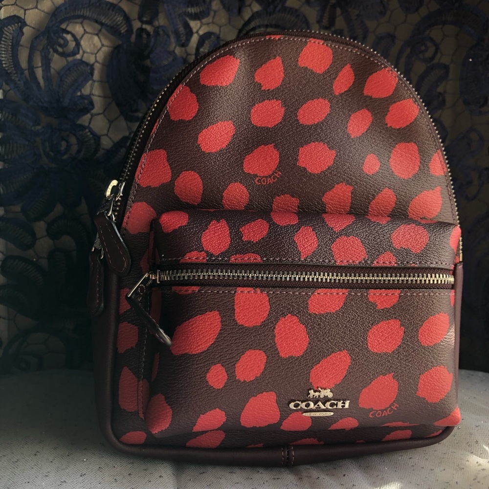 Coach Mini Charlie Back pack (Deer spots)
